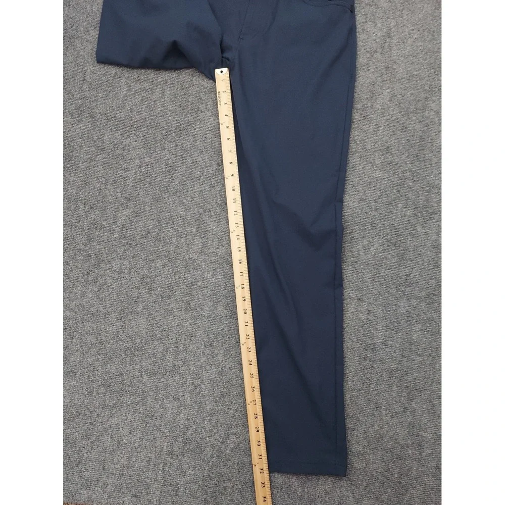 Public Rec Pants 33x34 Blue Flat Front Golf Performance Stretch Dealmaker Chino